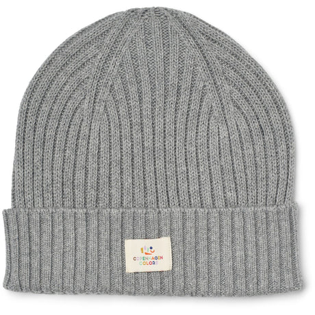 COPENHAGEN COLORS Grey Melange Bomull Stickad Classic Beanie