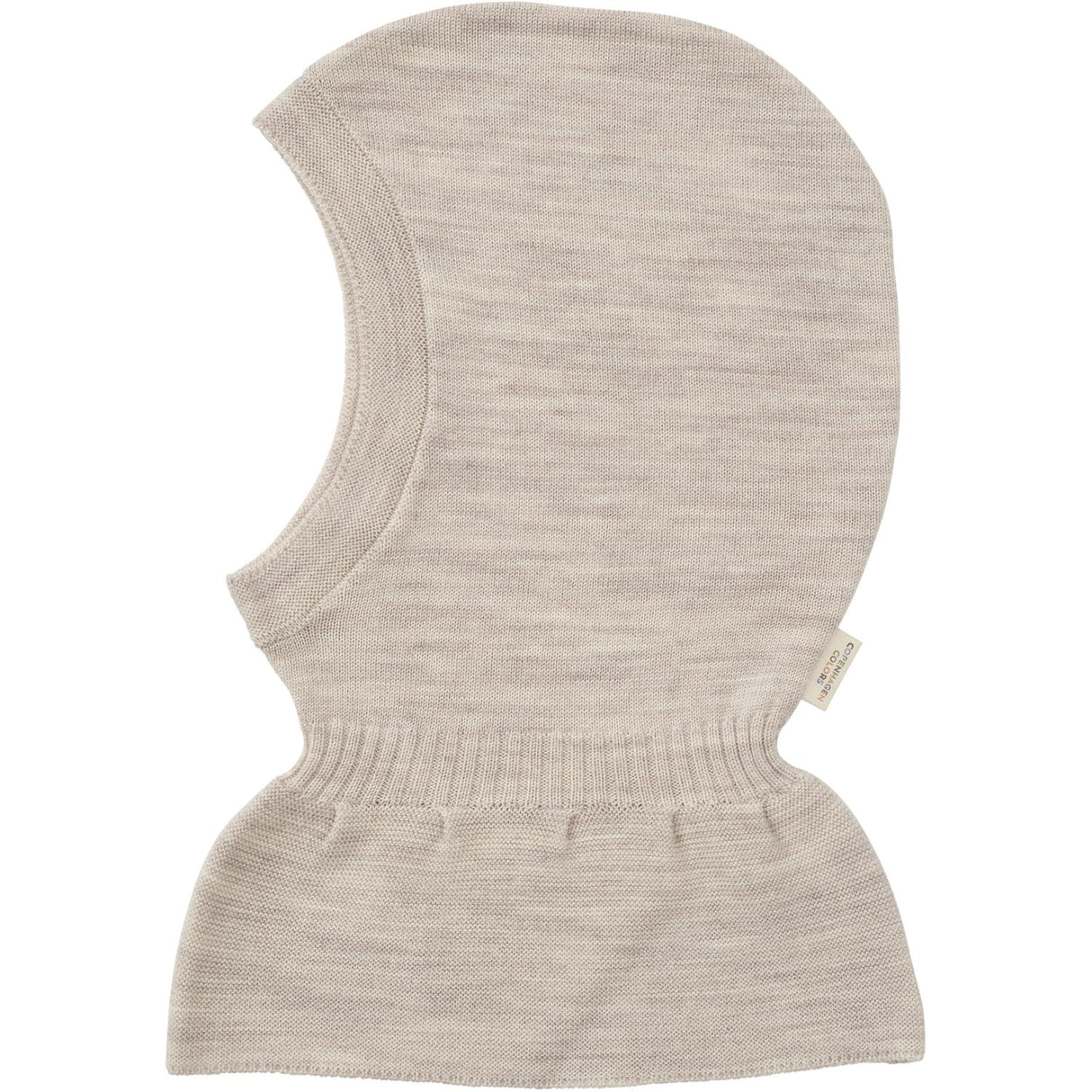 COPENHAGEN COLORS Grey Mel. Lt. Stickad Merino Elefanthatt Med Frill