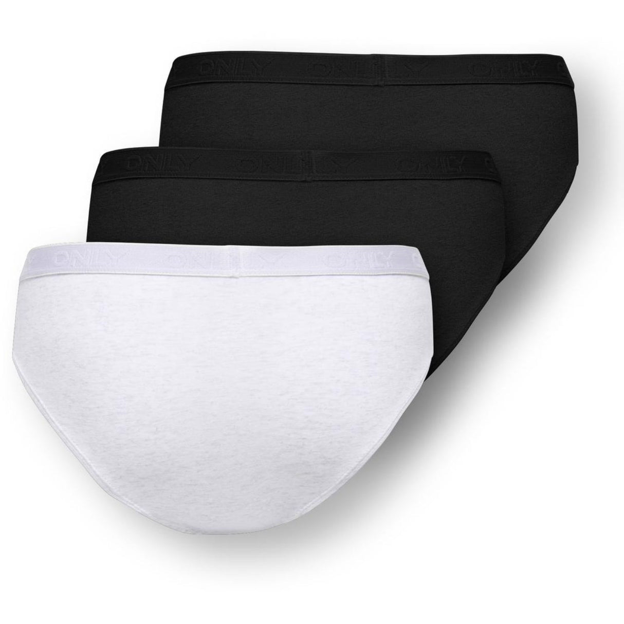 kids ONLY Super Light Grey Melange Koglola 3-Pack Logo Kalsonger Acc Noos