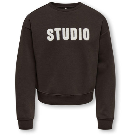 kids ONLY Coffee Bean Studio - Terry Emb. Kogsweat Ls Crew Ovz Stat Swt Noos