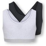 kids ONLY Super Light Grey Melange Koglola 2-P Vändbar Logo Topp Acc Noos