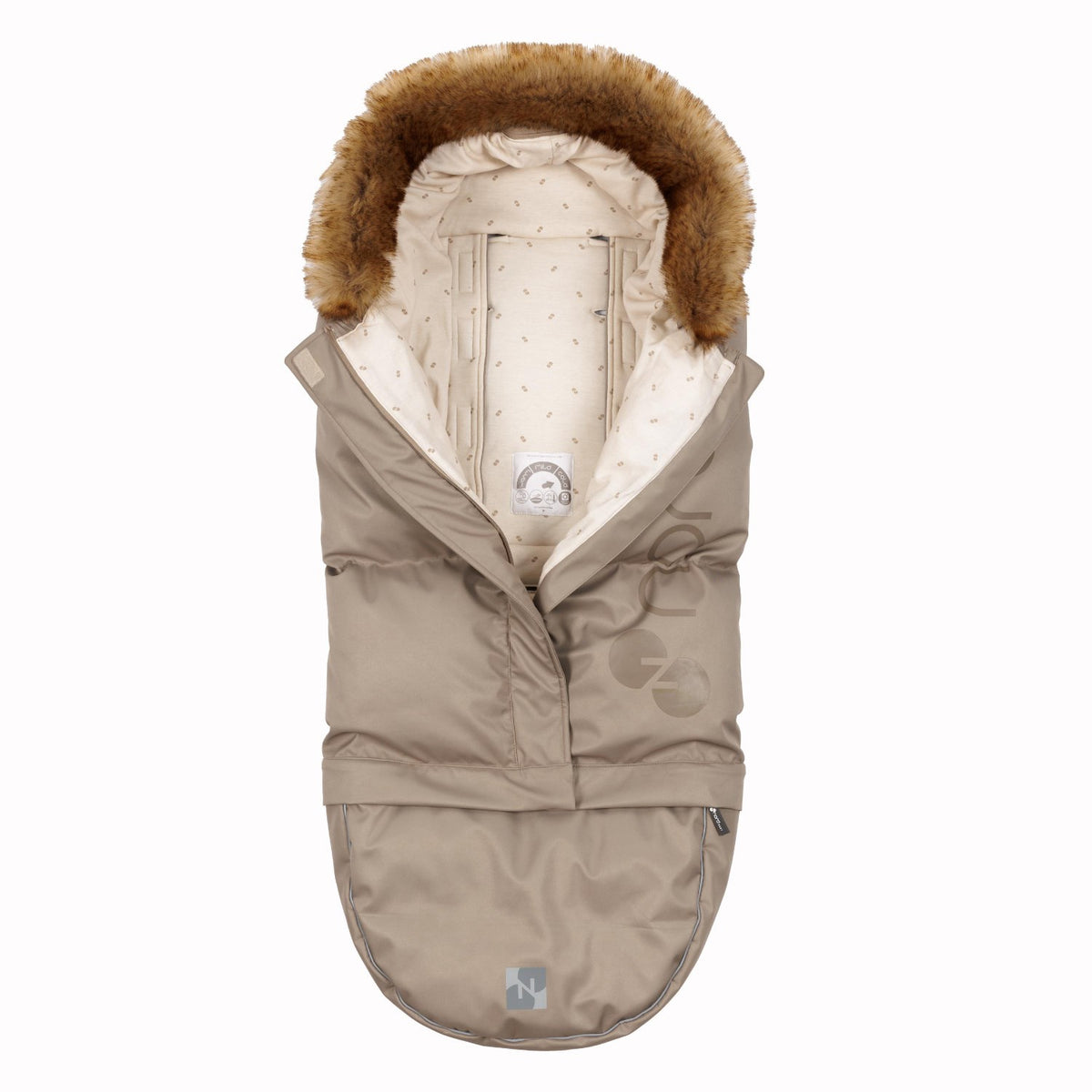 Nordbaby Beige Åkpåse Max Nutria