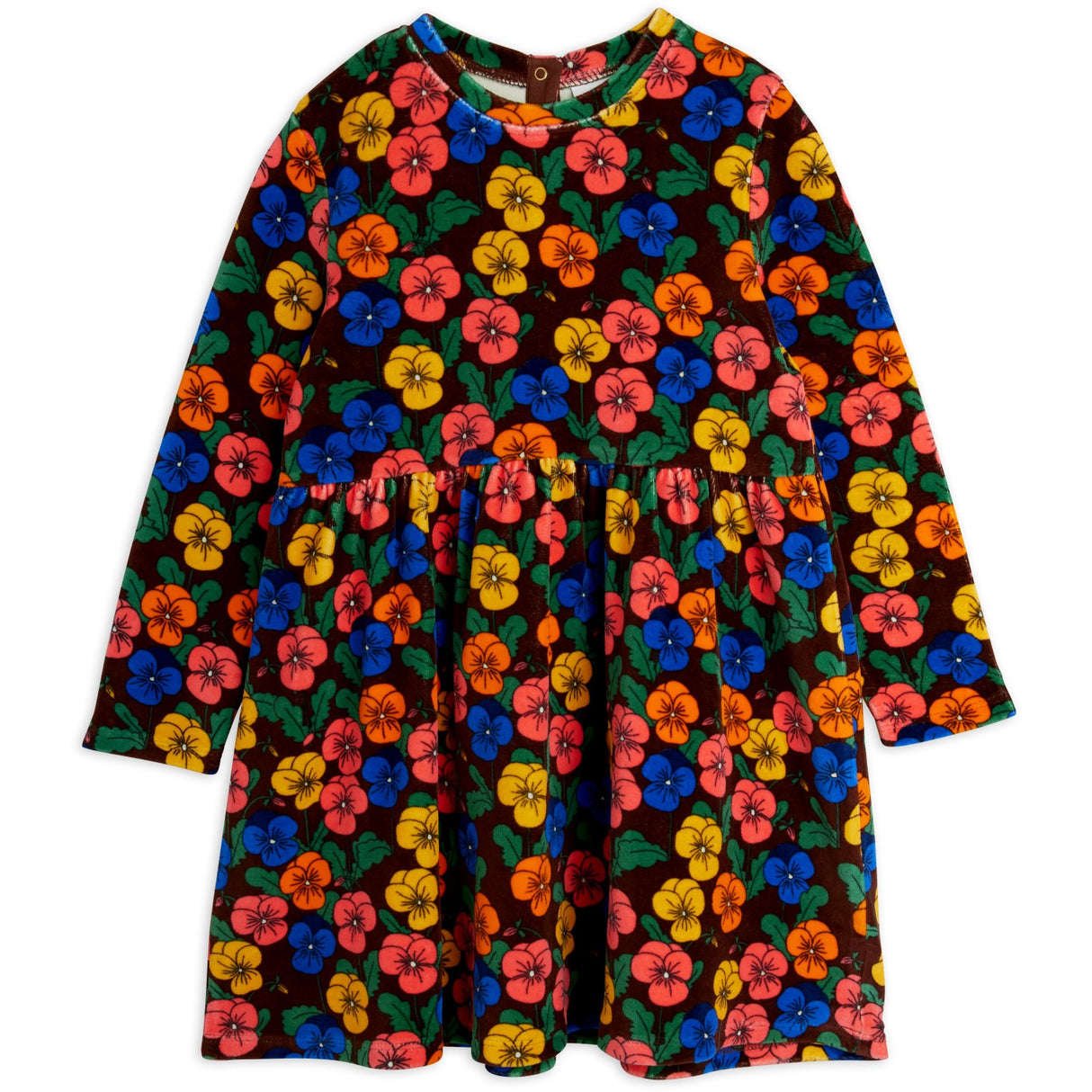 Mini Rodini Multi Violas AOP Velour Klänning