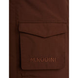 Mini Rodini Brown Quiltad Nylon Parka Med Faux Päls Krage