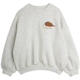 Mini Rodini Grey Melange Elephant Shrew Emb Sweatshirt