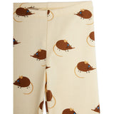 Mini Rodini Beige Elephant Shrew AOP Leggings