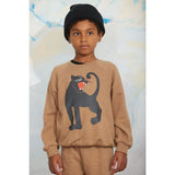 Mini Rodini Brown Panther Sp Melange Sweatshirt