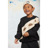 Mini Rodini Black Elephant Shrew Panel Sweatshirt