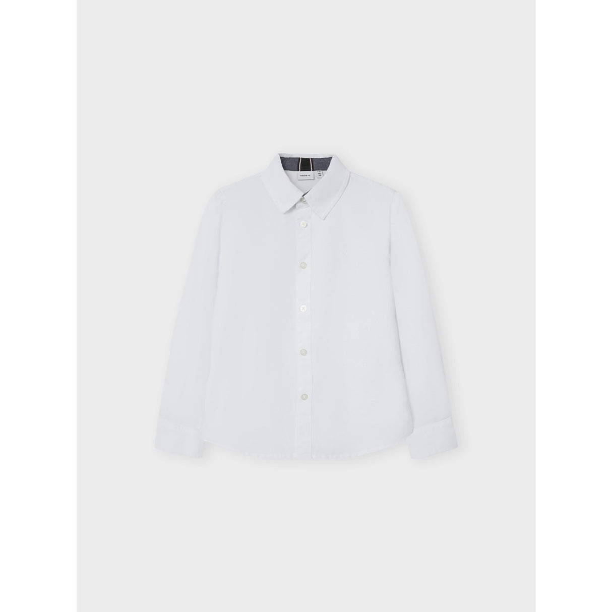 Name It Bright White Nkmnewsa Ls Skjorta Noos