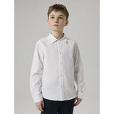 Name It Bright White Nkmnewsa Ls Skjorta Noos