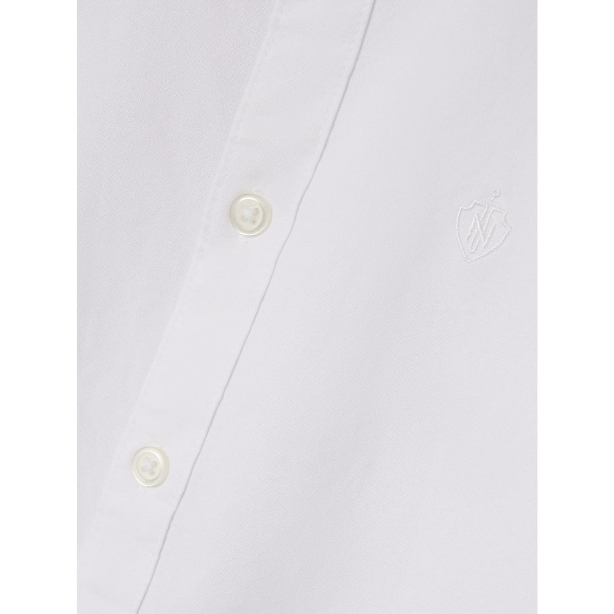 Name It Bright White Nkmnewsa Ls Skjorta Noos