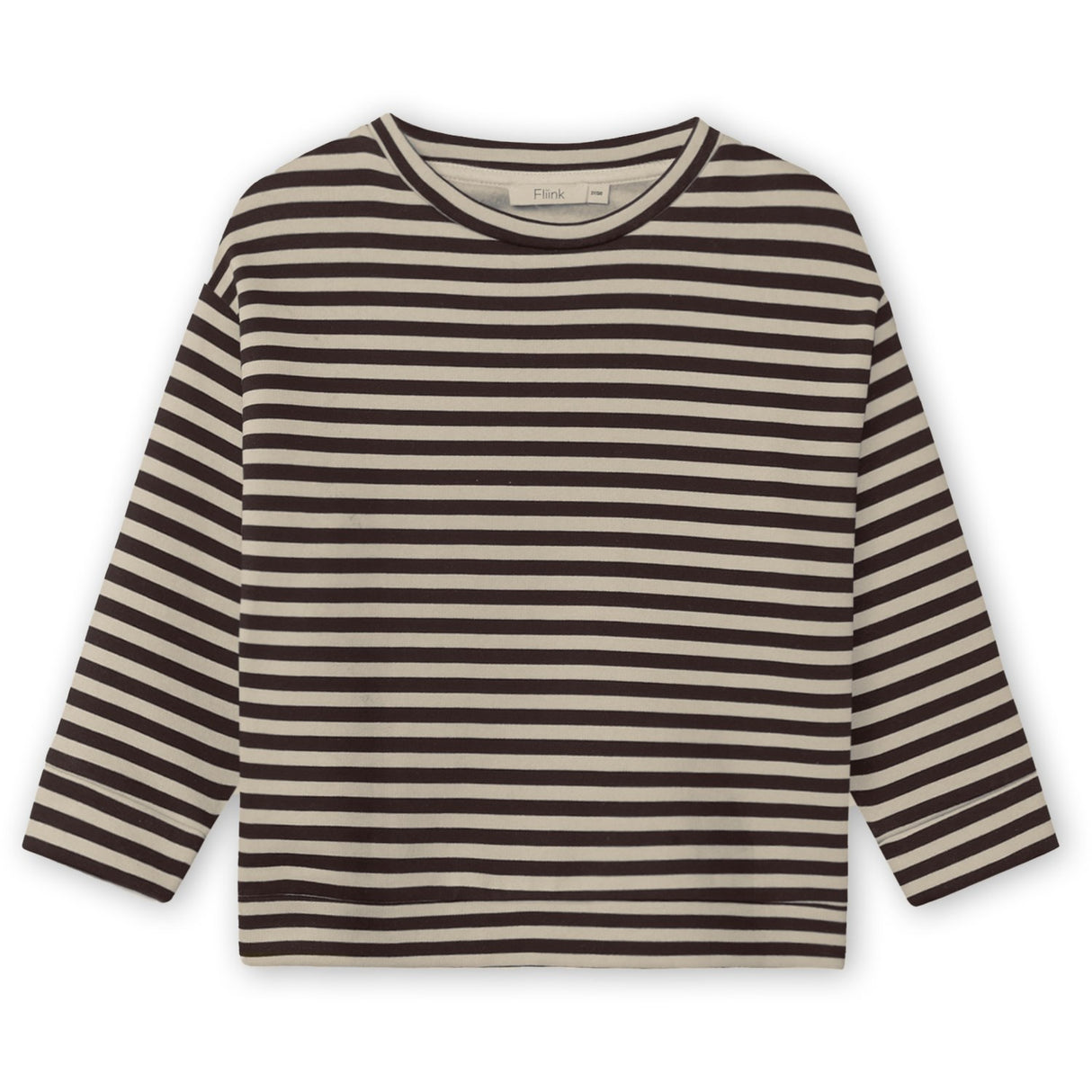 Fliink Coffee Bean / Sandshell Alvin Ls Stripe Sweatshirt