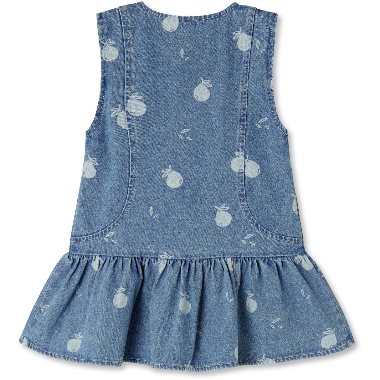 Fliink Medium Blue Aop Don Denim Spencer Klänning