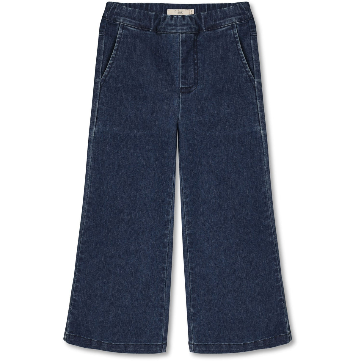 Fliink Dark Denim Blue Rocky Flare Denim Byxor