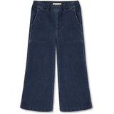 Fliink Dark Denim Blue Rocky Flare Denim Byxor