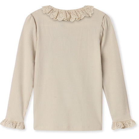 Fliink Sandshell Kenna Ls Lace Blus