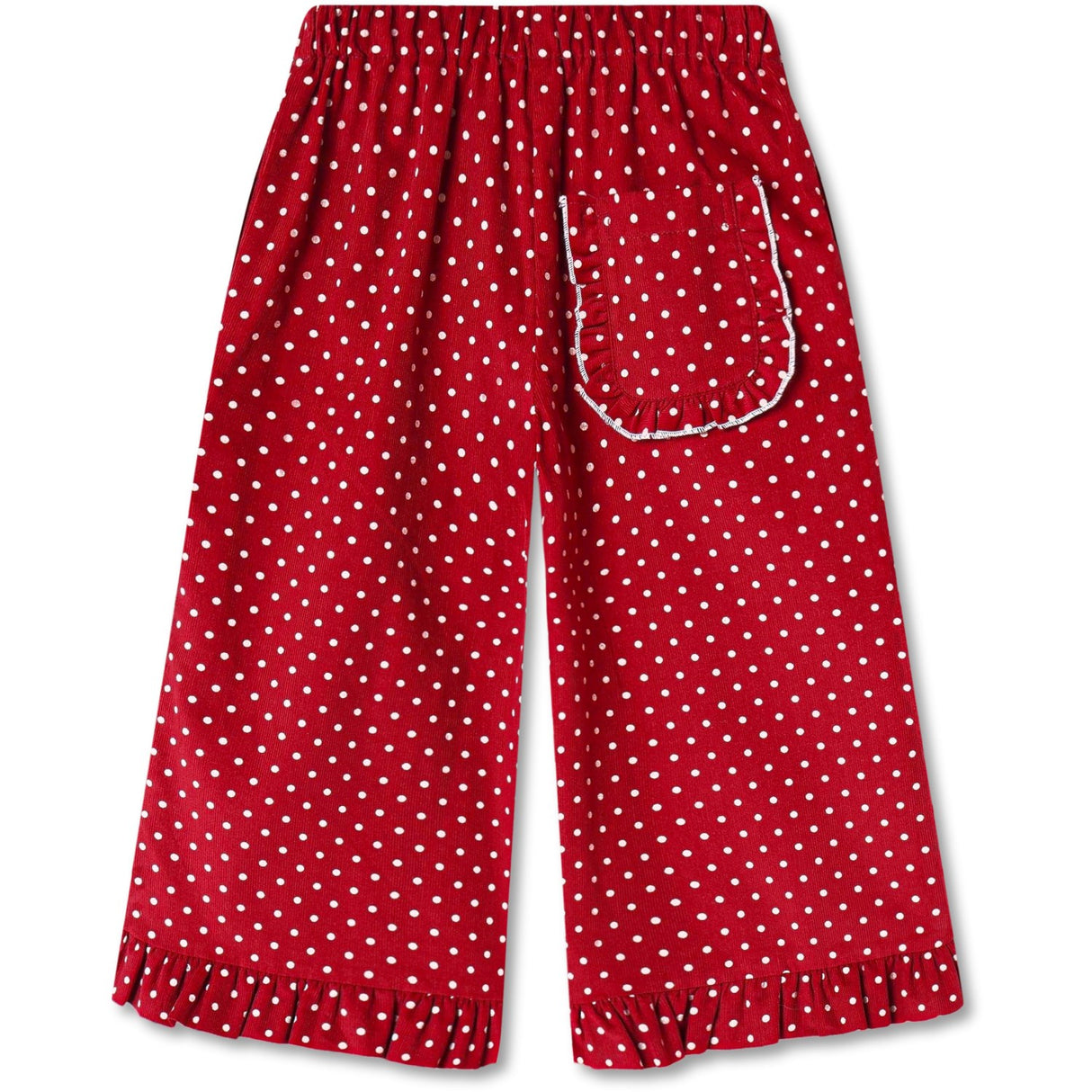 Fliink Red Bud Dot Dolly Dot Ruffle Byxor