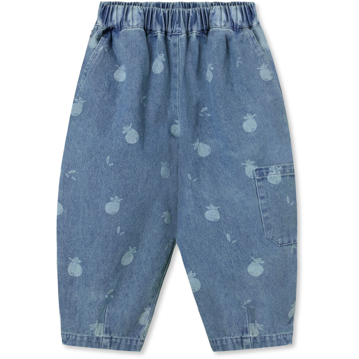 Fliink Medium Blue Aop Don Denim Duna Cargo Byxor