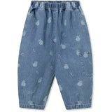 Fliink Medium Blue Aop Don Denim Duna Cargo Byxor