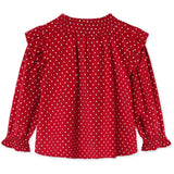 Fliink Red Bud Dot Dolly Dot Blus