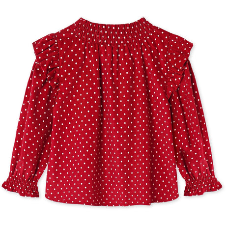 Fliink Red Bud Dot Dolly Dot Blus