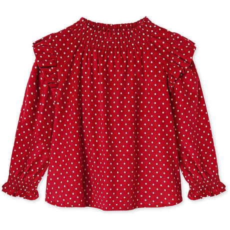 Fliink Red Bud Dot Dolly Dot Blus
