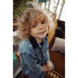 Fliink Medium Blue Aop Don Denim Skjorta