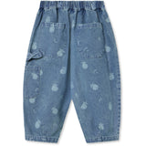 Fliink Medium Blue Aop Don Denim Duna Cargo Byxor