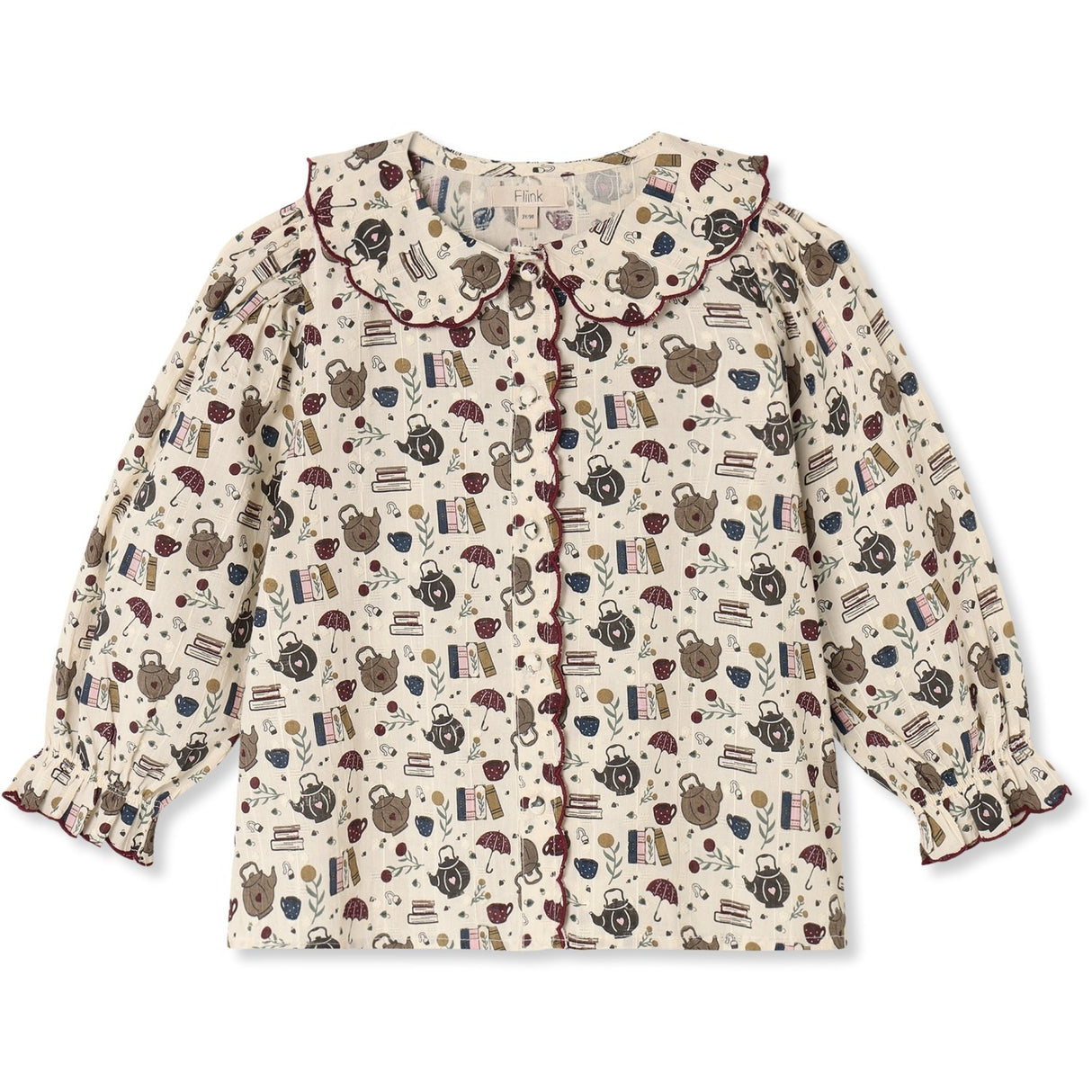 Fliink Sandshell Aop Cosy Ls Blus