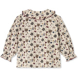 Fliink Sandshell Aop Cosy Ls Blus