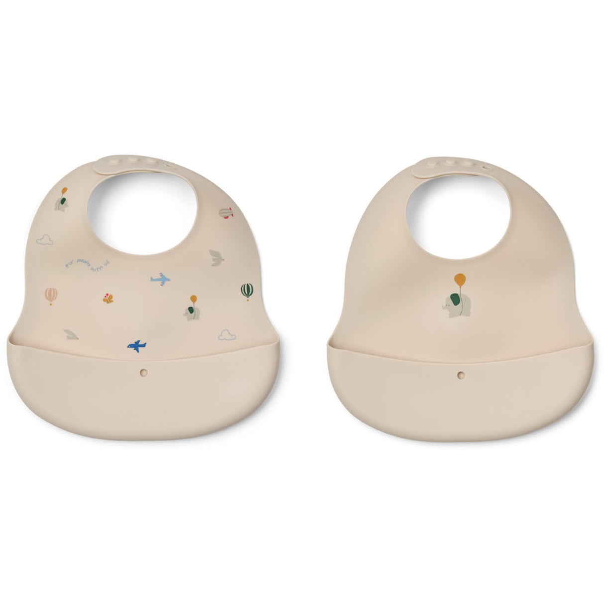 LIEWOOD Flying / Sandy Ember Printed Haklapp 2-pack