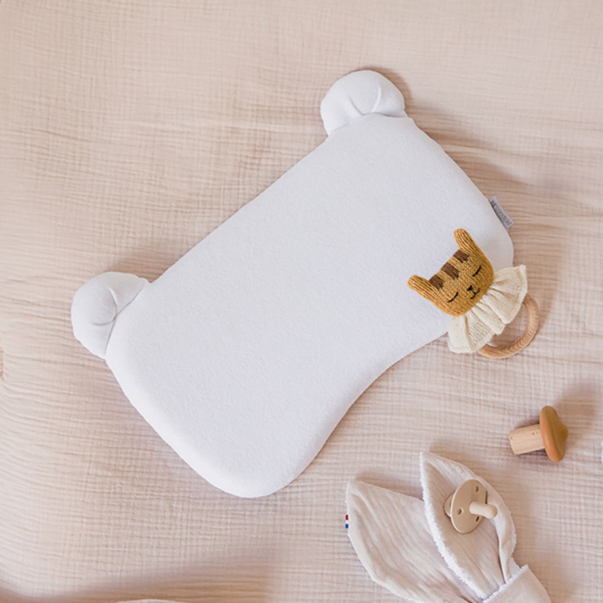Candide White Panda Kudde Children