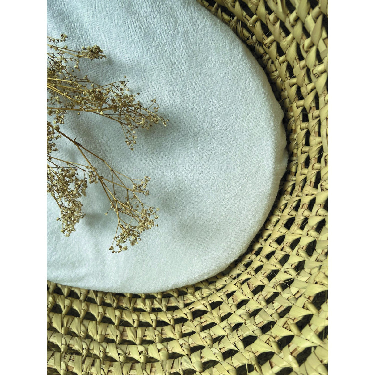 Candide White Bambu Madras Protector 40 × 80 Cm