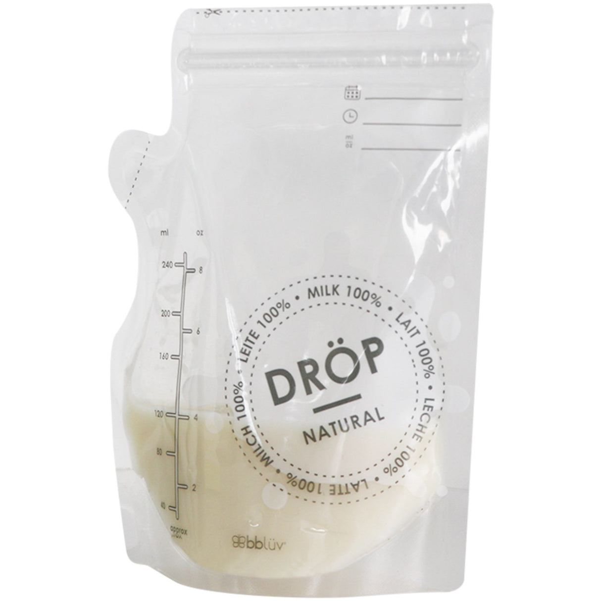 bblüv Transparent Breast Milk Förvaring Bags 50 Pack