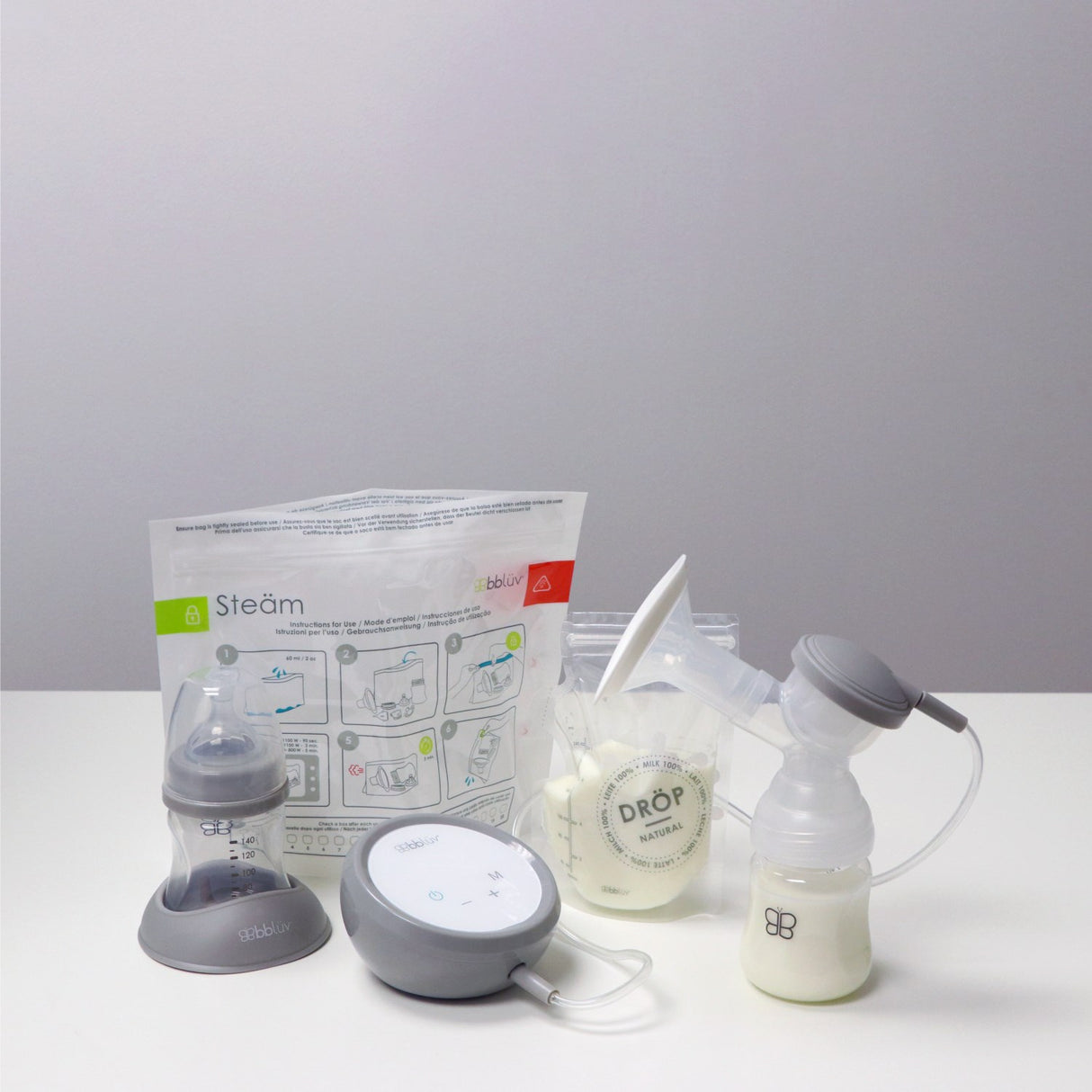 bblüv Transparent Breast Milk Förvaring Bags 50 Pack