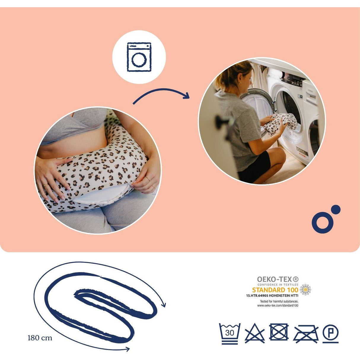 Doomoo Leopard Nursing & Pregnancy Kudde