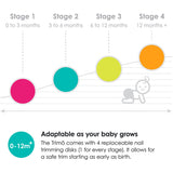 bblüv White Elektrisk Baby Nail File