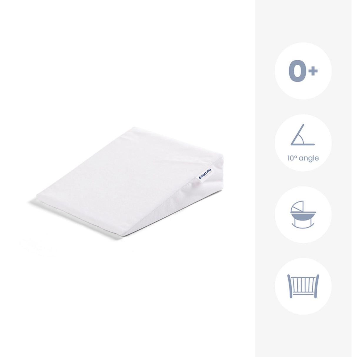 Doomoo White Narrow Wedge Kudde