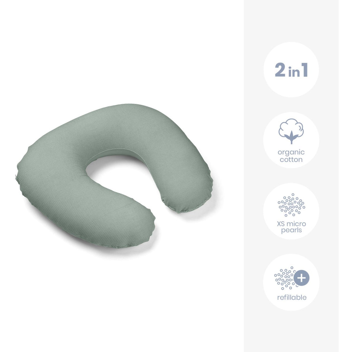 Doomoo Corduroy Khaki Nursing Kudde