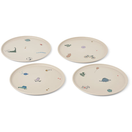 LIEWOOD Tamtam / Sandy Remco Tallrik 4-Pack