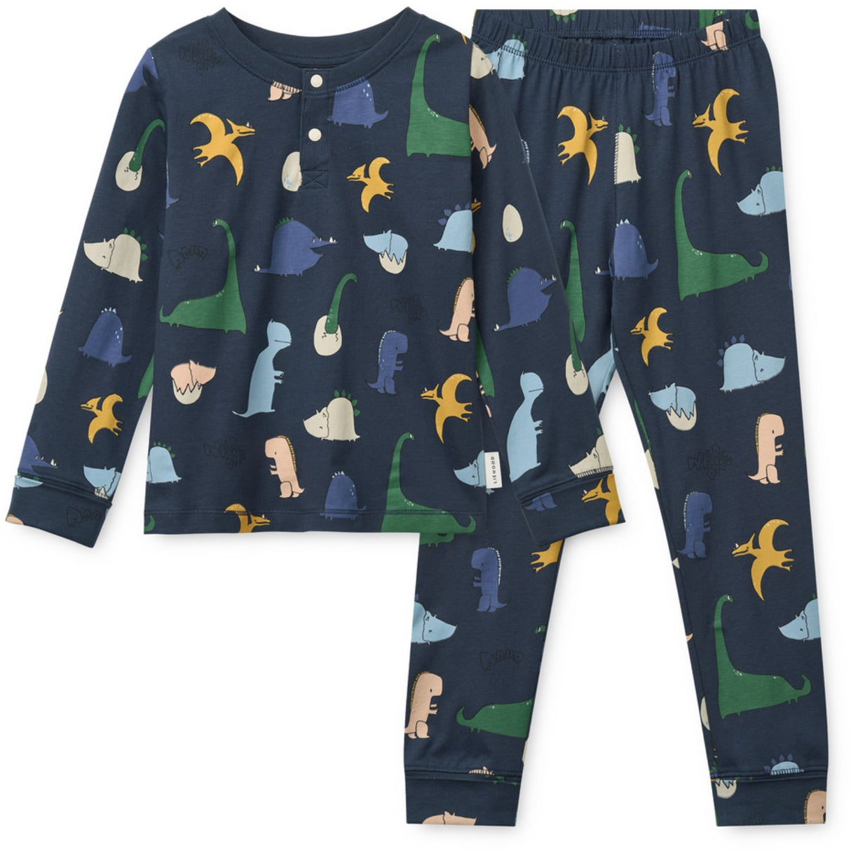 LIEWOOD Dino Roar / Classic Navy Wilhelm Grow Printed Pyjamas Sett
