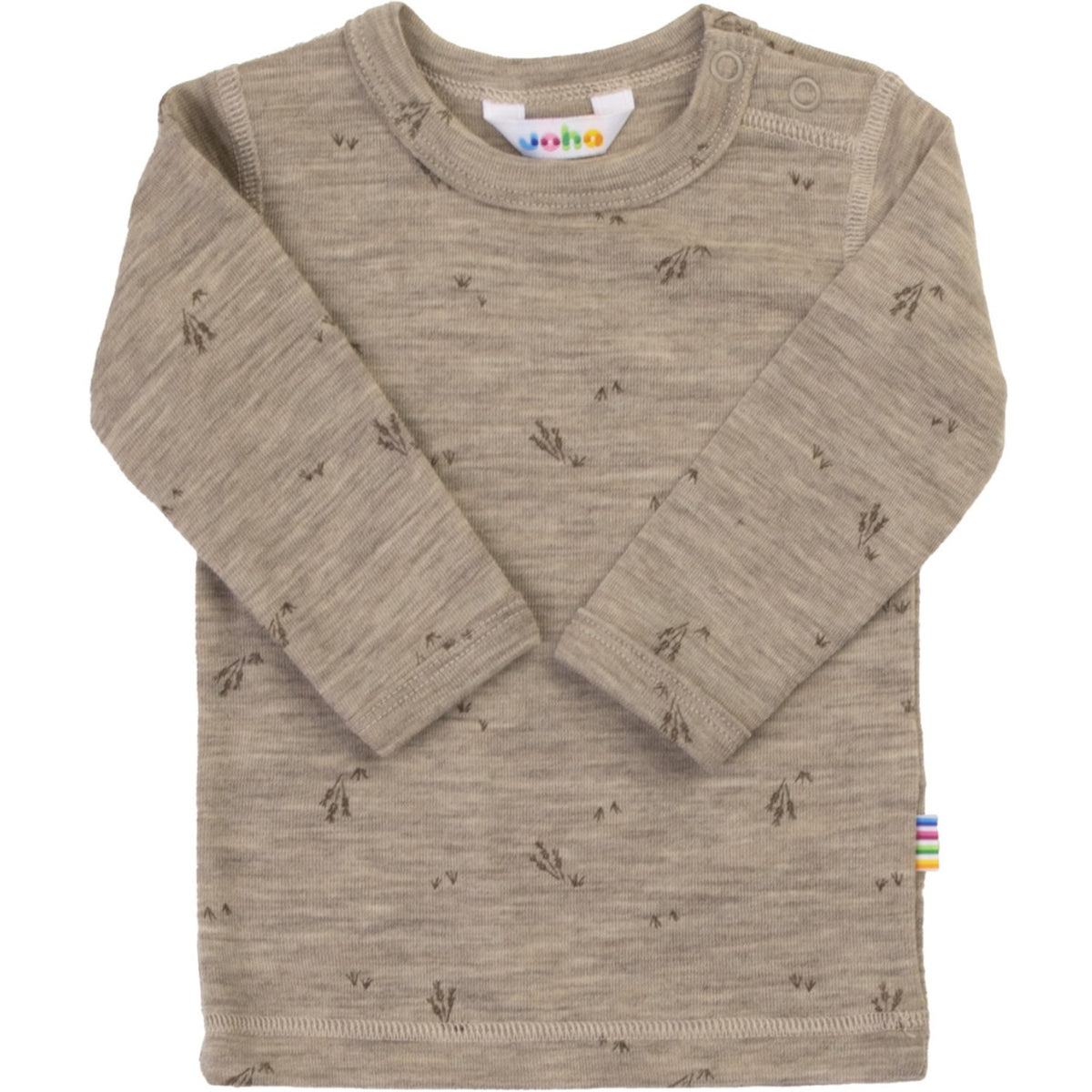 Joha Beige Mel. Blus Med Long Ärmar