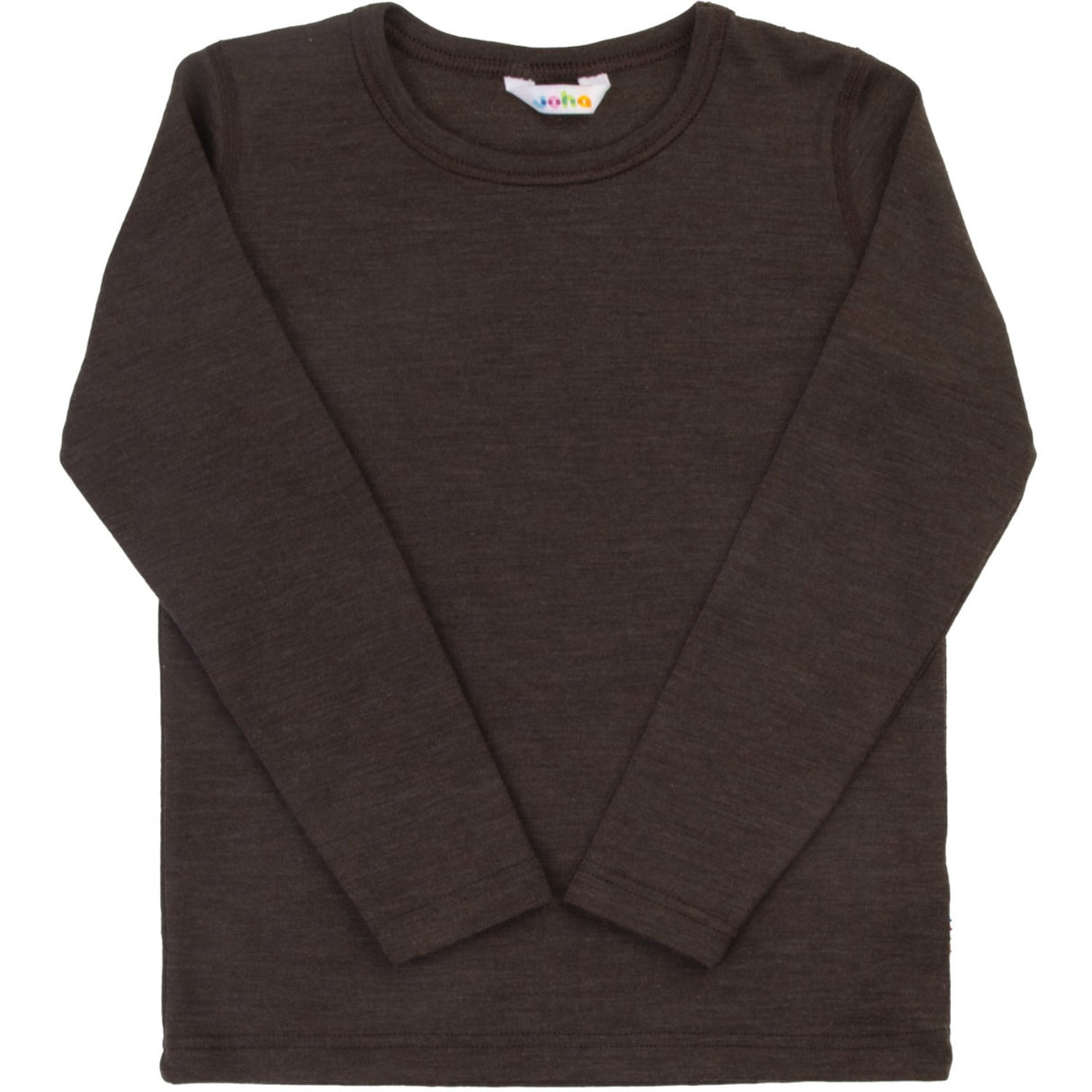 Joha Drk. Brown Blus Med Long Ärmar