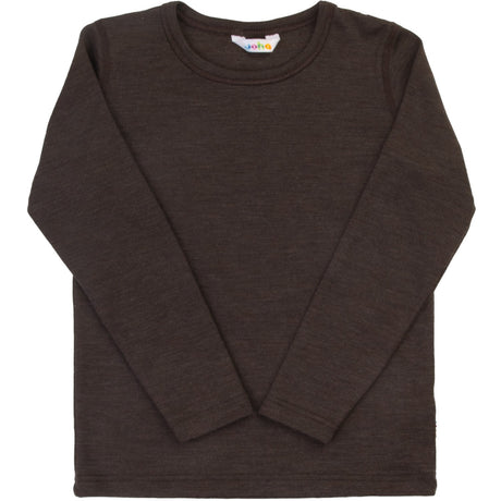 Joha Drk. Brown Blus Med Long Ärmar