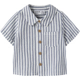 Name It Vintage Indigo Cloud Dancer Nbmfedenis Ss Skjorta