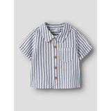Name It Vintage Indigo Cloud Dancer Nbmfedenis Ss Skjorta