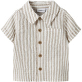 Name It Chateau Gray Cloud Dancer Nbmfedenis Ss Skjorta