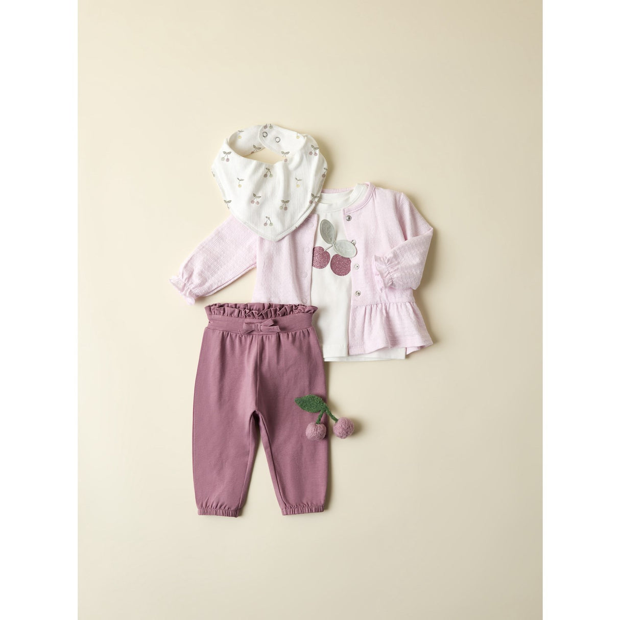 Name It Cloud Dancer Nbfficherry Halsduk Haklapp