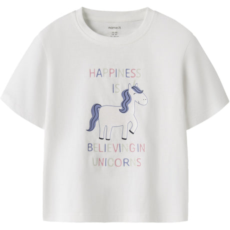 Name It Bright White Happiness Nmfvelda Ss Nreg Topp