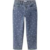 Name It Medium Blue Denim Dots Nmfpbella Mamma Shaped Jeans 3555-Sz